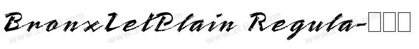 BronxLetPlain Regula字体转换